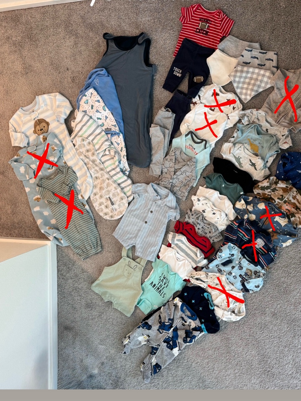 Baby boy clothing bundle size newborn
